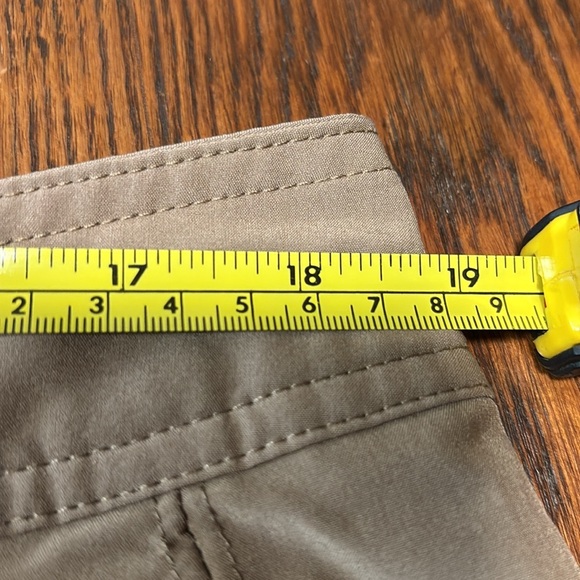 Bolle Ladies Cropped/Capri Khaki Pants Tie Hem Size 16 - Picture 7 of 10